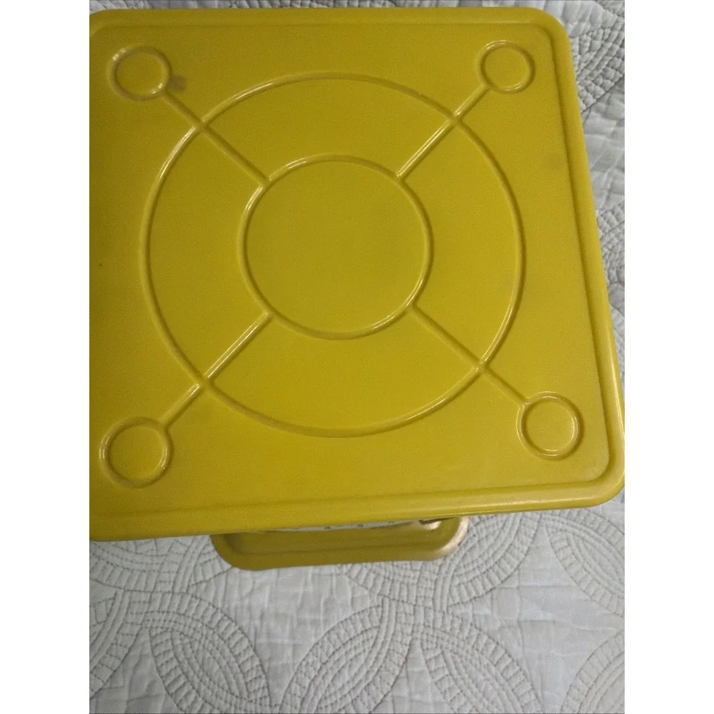Vtg Sears Yellow Retro Kitchen Scale 1906 Model 25 Pounds By Ounces (works)